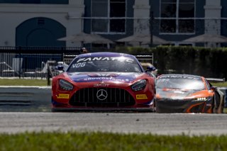 #19 Mercedes-AMG GT3 of Erin Vogel and Michael Cooper, DXDT Racing, Fanatec GT World Challenge America powered by AWS, Pro-Am, SRO America, Sebring International Raceway, Sebring, FL, September 2021.
 | Brian Cleary/SRO