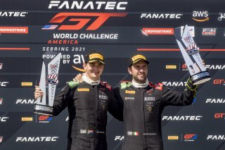 #3 Lamborghini Huracan GT3 of Andrea Caldarelli and Jordan Pepper, K-PAX Racing, GT World Challenge America, Pro, SRO America, Sebring International Raceway, Sebring, FL, September 2021. | Brian Cleary/SRO