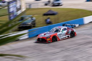 #63 Mercedes-AMG GT3 of David Askew and Ryan Dalziel, DXDT Racing, Fanatec GT World Challenge America powered by AWS, Pro-Am, SRO America, Sebring International Raceway, Sebring, FL, September 2021.
 | Regis Lefebure/SRO