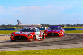 #63 Mercedes-AMG GT3 of David Askew and Ryan Dalziel, DXDT Racing, Fanatec GT World Challenge America powered by AWS, Pro-Am, SRO America, Sebring International Raceway, Sebring, FL, September 2021.
 | Dave Green/SRO              