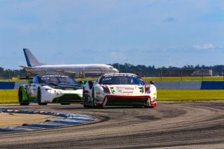 #61 Ferrari 488 GT3 of Jean-Claude Saada and Conrad Grunewald, AF Corse, Fanatec GT World Challenge America powered by AWS, Am, SRO America, Sebring International Raceway, Sebring, FL, September 2021.
 | Dave Green/SRO              