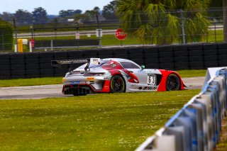 #63 Mercedes-AMG GT3 of David Askew and Ryan Dalziel, DXDT Racing, Fanatec GT World Challenge America powered by AWS, Pro-Am, SRO America, Sebring International Raceway, Sebring, FL, September 2021.
 | Dave Green/SRO              