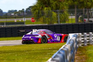 #19 Mercedes-AMG GT3 of Erin Vogel and Michael Cooper, DXDT Racing, Fanatec GT World Challenge America powered by AWS, Pro-Am, SRO America, Sebring International Raceway, Sebring, FL, September 2021.
 | Dave Green/SRO              