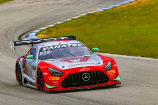 #63 Mercedes-AMG GT3 of David Askew and Ryan Dalziel, DXDT Racing, Fanatec GT World Challenge America powered by AWS, Pro-Am, SRO America, Sebring International Raceway, Sebring, FL, September 2021.
 | Dave Green/SRO              