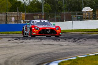 #63 Mercedes-AMG GT3 of David Askew and Ryan Dalziel, DXDT Racing, Fanatec GT World Challenge America powered by AWS, Pro-Am, SRO America, Sebring International Raceway, Sebring, FL, September 2021.
 | Dave Green/SRO              