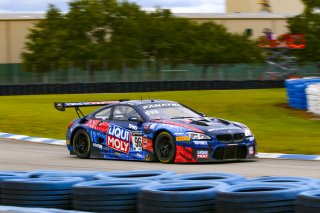 #96 BMW F13 M6 GT3 of Michael Dinan and Robby Foley, Turner Motorsport, Fanatec GT World Challenge America powered by AWS, Pro, SRO America, Sebring International Raceway, Sebring, FL, September 2021.
 | Dave Green/SRO              