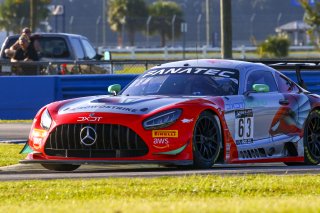 #63 Mercedes-AMG GT3 of David Askew and Ryan Dalziel, DXDT Racing, Fanatec GT World Challenge America powered by AWS, Pro-Am, SRO America, Sebring International Raceway, Sebring, FL, September 2021.
 | Dave Green/SRO              