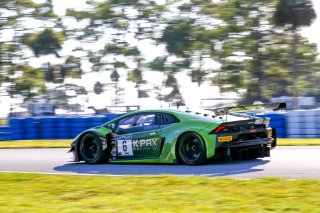#6 Lamborghini Huracan GT3 of Corey Lewis and Giovanni Venturini, K-PAX Racing, Fanatec GT World Challenge America powered by AWS, Pro, SRO America, Sebring International Raceway, Sebring, FL, September 2021. | Dave Green/SRO              