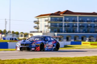 #96 BMW F13 M6 GT3 of Michael Dinan and Robby Foley, Turner Motorsport, Fanatec GT World Challenge America powered by AWS, Pro, SRO America, Sebring International Raceway, Sebring, FL, September 2021.
 | Dave Green/SRO              