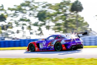 #19 Mercedes-AMG GT3 of Erin Vogel and Michael Cooper, DXDT Racing, Fanatec GT World Challenge America powered by AWS, Pro-Am, SRO America, Sebring International Raceway, Sebring, FL, September 2021.
 | Dave Green/SRO              