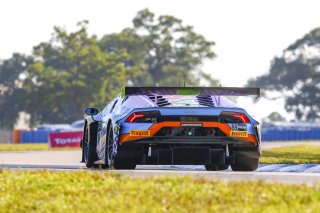#88 Lamborghini Huracan GT3 of Jason Harward and Madison Snow, Zelus Racing, Fanatec GT World Challenge America powered by AWS, Pro-Am, SRO America, Sebring International Raceway, Sebring, FL, September 2021.
 | Dave Green/SRO              