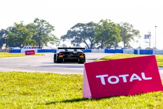 #3 Lamborghini Huracan GT3 of Andrea Caldarelli and Jordan Pepper, K-PAX Racing, GT World Challenge America, Pro, SRO America, Sebring International Raceway, Sebring, FL, September 2021. | Dave Green/SRO              