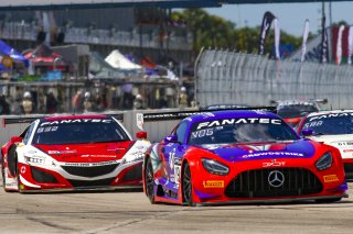 #19 Mercedes-AMG GT3 of Erin Vogel and Michael Cooper, DXDT Racing, Fanatec GT World Challenge America powered by AWS, Pro-Am, SRO America, Sebring International Raceway, Sebring, FL, September 2021.
 | Dave Green/SRO              