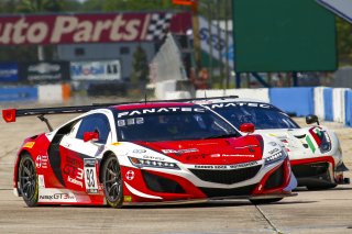 #93 Acura NSX GT3 of Taylor Hagler and Dakota Dickerson, Racers Edge Motorsports, Fanatec GT World Challenge America powered by AWS, Pro-Am, SRO America, Sebring International Raceway, Sebring, FL, September 2021. | Dave Green/SRO              