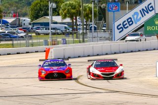 #19 Mercedes-AMG GT3 of Erin Vogel and Michael Cooper, DXDT Racing, Fanatec GT World Challenge America powered by AWS, Pro-Am, SRO America, Sebring International Raceway, Sebring, FL, September 2021.
 | Dave Green/SRO              