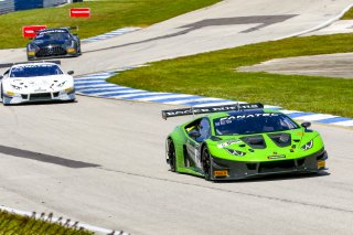 #6 Lamborghini Huracan GT3 of Corey Lewis and Giovanni Venturini, K-PAX Racing, GTWCA Pro, Sebring International Raceway, Sebring, FL, September 2021. | Dave Green/SRO              