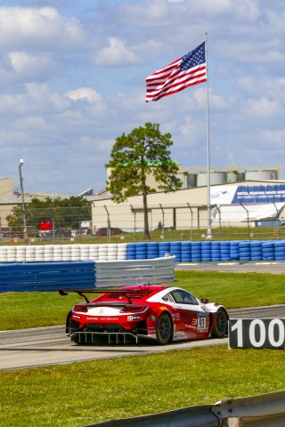 #93 Acura NSX GT3 of Taylor Hagler and Dakota Dickerson, Racers Edge Motorsports, Fanatec GT World Challenge America powered by AWS, Pro-Am, SRO America, Sebring International Raceway, Sebring, FL, September 2021. | Dave Green/SRO              