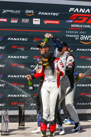 #93 Acura NSX GT3 of Taylor Hagler and Dakota Dickerson, Racers Edge Motorsports, Fanatec GT World Challenge America powered by AWS, Pro-Am, SRO America, Sebring International Raceway, Sebring, FL, September 2021. | Dave Green/SRO              