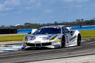 #23 Ferrari 488 GT3 of Charlie Scardina and Onofrio Triarsi, Triarsi Competizione, GT World Challenge America, AM, SRO America, Sebring International Raceway, Sebring, FL, September 2021. | SRO Motorsports Group