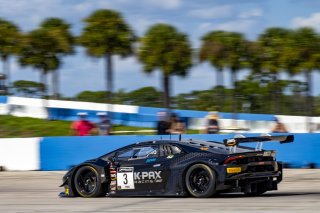 #3 Lamborghini Huracan GT3 of Jordan Pepper and Andrea Caldarelli, K-PAX Racing, GTWCA Pro, Sebring International Raceway, Sebring, FL, September 2021. | SRO Motorsports Group