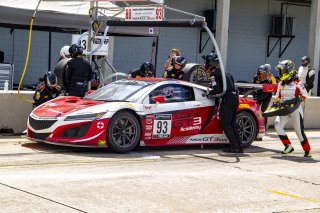 #93 Acura NSX GT3 of Taylor Hagler and Dakota Dickerson, Racers Edge Motorsports, Fanatec GT World Challenge America powered by AWS, Pro-Am, SRO America, Sebring International Raceway, Sebring, FL, September 2021. | Brian Cleary/SRO