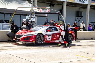 #93 Acura NSX GT3 of Taylor Hagler and Dakota Dickerson, Racers Edge Motorsports, Fanatec GT World Challenge America powered by AWS, Pro-Am, SRO America, Sebring International Raceway, Sebring, FL, September 2021. | Brian Cleary/SRO