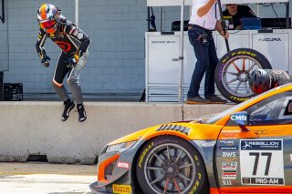 #77 Acura NSX GT3 of Rodrigo Sales and Matt McMurry, Compass Racing, Fanatec GT World Challenge America powered by AWS, Pro-Am, SRO America, Sebring International Raceway, Sebring, FL, September 2021. | Brian Cleary/SRO