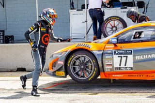 #77 Acura NSX GT3 of Rodrigo Sales and Matt McMurry, Compass Racing, Fanatec GT World Challenge America powered by AWS, Pro-Am, SRO America, Sebring International Raceway, Sebring, FL, September 2021. | Brian Cleary/SRO
