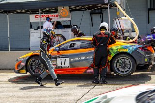 #77 Acura NSX GT3 of Rodrigo Sales and Matt McMurry, Compass Racing, Fanatec GT World Challenge America powered by AWS, Pro-Am, SRO America, Sebring International Raceway, Sebring, FL, September 2021. | Brian Cleary/SRO