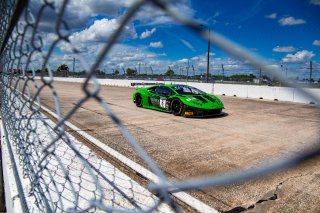 #6 Lamborghini Huracan GT3 of Corey Lewis and Giovanni Venturini, K-PAX Racing, GTWCA Pro, Sebring International Raceway, Sebring, FL, September 2021. | Brian Cleary/SRO
