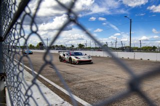 #61 Ferrari 488 GT3 of Jean-Claude Saada and Conrad Grunewald, AF Corse, Fanatec GT World Challenge America powered by AWS, Am, SRO America, Sebring International Raceway, Sebring, FL, September 2021.
 | Brian Cleary/SRO