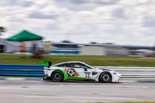 #12 Aston Martin Vantage AMR GT3 of Drew Staveley and Frank Gannett, Ian Lacy Racing, Fanatec GT World Challenge America powered by AWS, Pro-Am, SRO America, Sebring International Raceway, Sebring, FL, September 2021. | Regis Lefebure/SRO