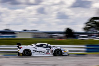 #23 Ferrari 488 GT3 of Charlie Scardina and Onofrio Triarsi, Triarsi Competizione, GT World Challenge America, AM, SRO America, Sebring International Raceway, Sebring, FL, September 2021. | Regis Lefebure/SRO