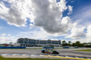 #88 Lamborghini Huracan GT3 of Jason Harward and Madison Snow, Zelus Racing, Fanatec GT World Challenge America powered by AWS, Pro-Am, SRO America, Sebring International Raceway, Sebring, FL, September 2021.
 | Regis Lefebure/SRO