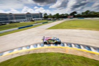 #88 Lamborghini Huracan GT3 of Jason Harward and Madison Snow, Zelus Racing, Fanatec GT World Challenge America powered by AWS, Pro-Am, SRO America, Sebring International Raceway, Sebring, FL, September 2021.
 | Regis Lefebure/SRO
