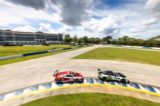 #12 Aston Martin Vantage AMR GT3 of Drew Staveley and Frank Gannett, Ian Lacy Racing, Fanatec GT World Challenge America powered by AWS, Pro-Am, SRO America, Sebring International Raceway, Sebring, FL, September 2021. | Regis Lefebure/SRO