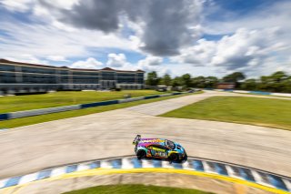 #88 Lamborghini Huracan GT3 of Jason Harward and Madison Snow, Zelus Racing, Fanatec GT World Challenge America powered by AWS, Pro-Am, SRO America, Sebring International Raceway, Sebring, FL, September 2021.
 | Regis Lefebure/SRO