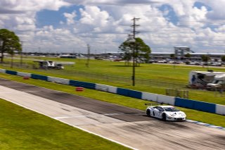 #61 Ferrari 488 GT3 of Jean-Claude Saada and Conrad Grunewald, AF Corse, Am, GT World Challenge America, SRO America, Sebring International Raceway, Sebring, FL, October 2021. | Regis Lefebure/SRO
