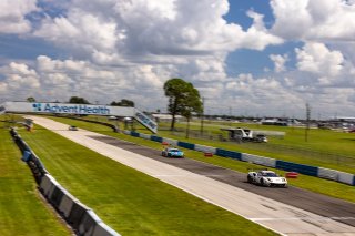 #61 Ferrari 488 GT3 of Jean-Claude Saada and Conrad Grunewald, AF Corse, Fanatec GT World Challenge America powered by AWS, Am, SRO America, Sebring International Raceway, Sebring, FL, September 2021.
 | Regis Lefebure/SRO