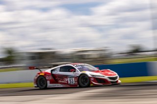 #93 Acura NSX GT3 of Taylor Hagler and Dakota Dickerson, Racers Edge Motorsports, Fanatec GT World Challenge America powered by AWS, Pro-Am, SRO America, Sebring International Raceway, Sebring, FL, September 2021. | Regis Lefebure/SRO