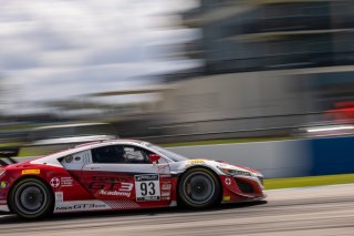 #93 Acura NSX GT3 of Taylor Hagler and Dakota Dickerson, Racers Edge Motorsports, Fanatec GT World Challenge America powered by AWS, Pro-Am, SRO America, Sebring International Raceway, Sebring, FL, September 2021. | Regis Lefebure/SRO