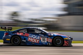#96 BMW F13 M6 GT3 of Michael Dinan and Robby Foley, Turner Motorsport, Fanatec GT World Challenge America powered by AWS, Pro, SRO America, Sebring International Raceway, Sebring, FL, September 2021.
 | Regis Lefebure/SRO