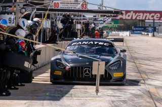#33 Mercedes-AMG GT3 of Russell Ward and Mikael Grenier, Winward Racing, Fanatec GT World Challenge America powered by AWS, Pro, SRO America, Sebring International Raceway, Sebring, FL, September 2021. | Regis Lefebure/SRO