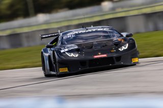 #3 Lamborghini Huracan GT3 of Andrea Caldarelli and Jordan Pepper, K-PAX Racing, GT World Challenge America, Pro, SRO America, Sebring International Raceway, Sebring, FL, September 2021. | Regis Lefebure/SRO