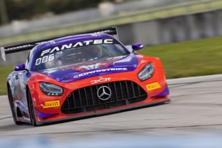 #19 Mercedes-AMG GT3 of Erin Vogel and Michael Cooper, DXDT Racing, Fanatec GT World Challenge America powered by AWS, Pro-Am, SRO America, Sebring International Raceway, Sebring, FL, September 2021.
 | Regis Lefebure/SRO
