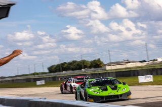 #6 Lamborghini Huracan GT3 of Corey Lewis and Giovanni Venturini, K-PAX Racing, Fanatec GT World Challenge America powered by AWS, Pro, SRO America, Sebring International Raceway, Sebring, FL, September 2021. | Regis Lefebure/SRO