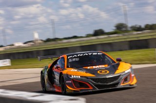 #77 Acura NSX GT3 of Rodrigo Sales and Matt McMurry, Compass Racing, Fanatec GT World Challenge America powered by AWS, Pro-Am, SRO America, Sebring International Raceway, Sebring, FL, September 2021. | Regis Lefebure/SRO