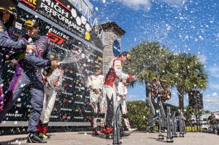 Podium, Race 2, SRO America, Sebring International Raceway, Sebring, FL, September 2021. | Regis Lefebure/SRO
