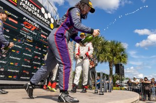 Podium, Race 2, SRO America, Sebring International Raceway, Sebring, FL, September 2021. | Regis Lefebure/SRO