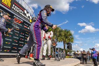Podium, Race 2, SRO America, Sebring International Raceway, Sebring, FL, September 2021. | Regis Lefebure/SRO